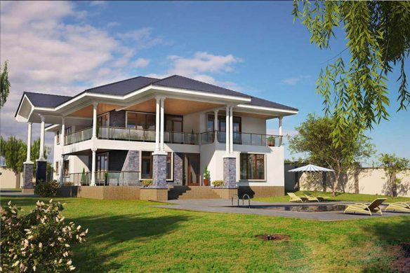 Biệt thự 3 tầng kiểu Châu Âu mang phong cách Mỹ