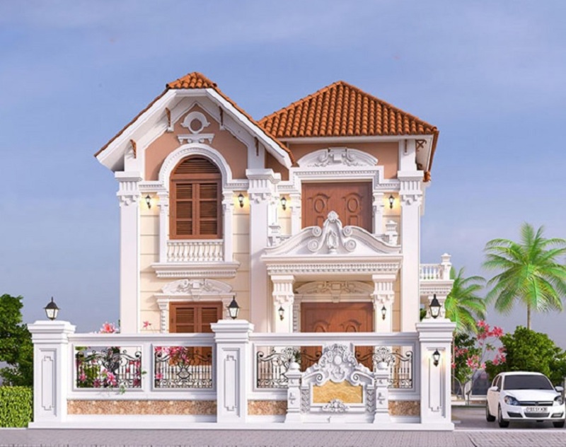 Biệt thự 3 tầng kiểu Châu Âu mang phong cách Pháp