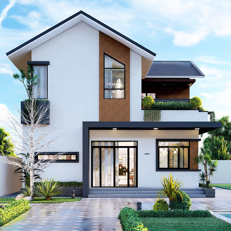 Biệt thự 3 tầng kiểu Châu Âu mang phong cách tối giản