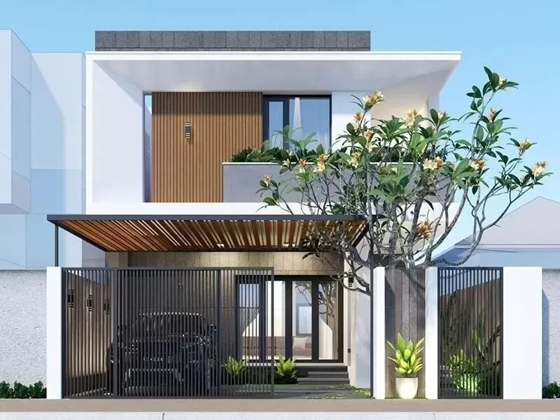 Nhà phố 2 tầng mặt tiền 6m khang trang, tiện nghi