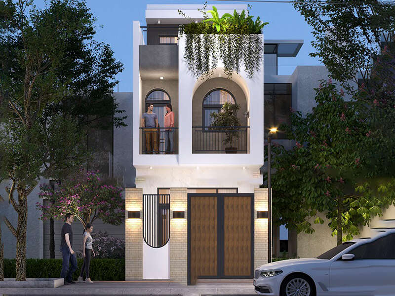 Nhà phố 2 tầng hiện đại kết hợp kinh doanh