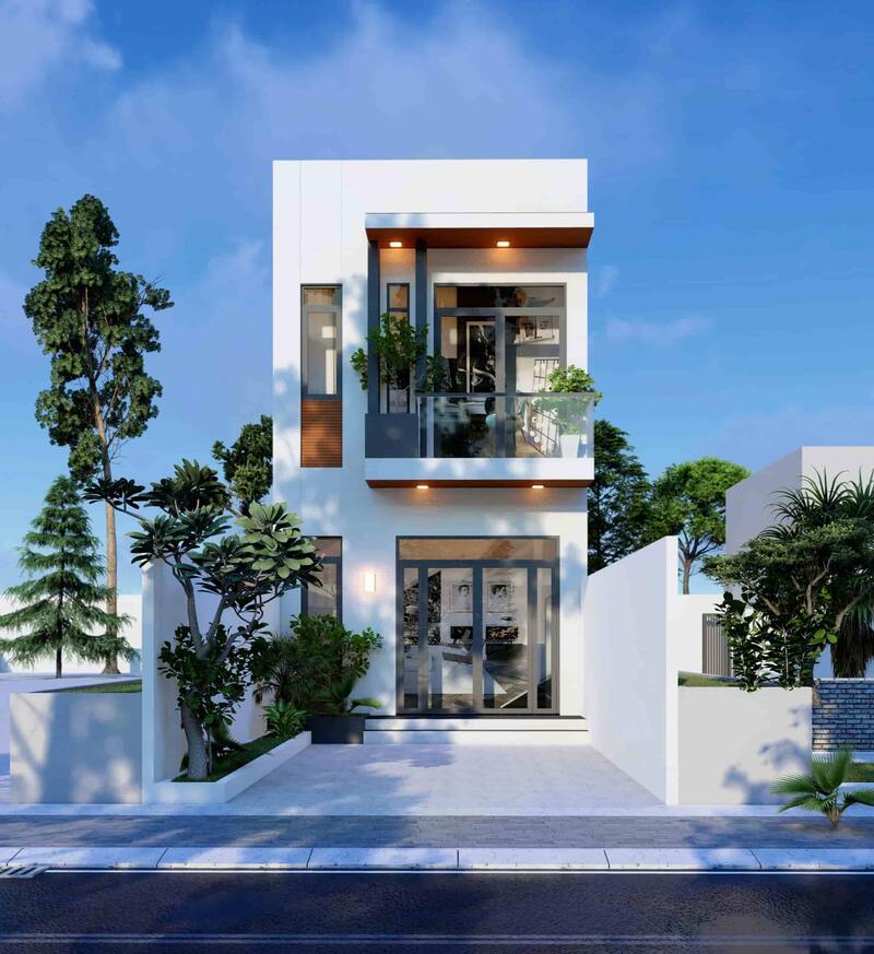 Bố trí mặt bằng công năng cho nhà phố 2 tầng 5x15