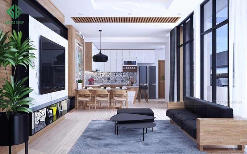 Thiết kế nội thất hiện đại với đầy đủ công năng