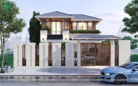 10 mẫu nhà biệt thự phố 2 tầng đẹp nhất 2025