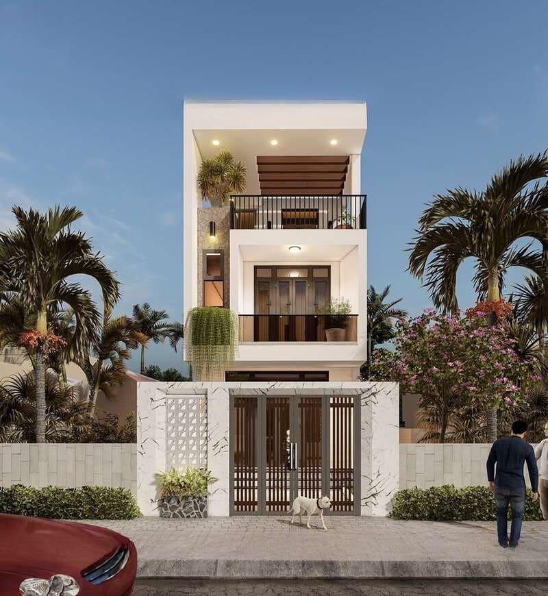 Nhà phố 2 tầng 40m2 gồm có 4 phòng ngủ