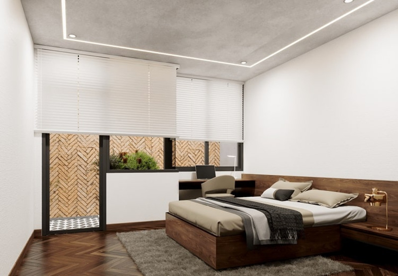 Không gian 4 phòng ngủ có thiết kế tương tự nhau