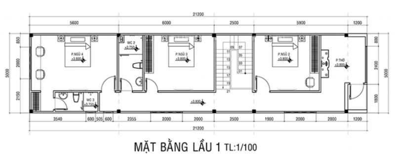 Công năng mặt bằng tầng 1