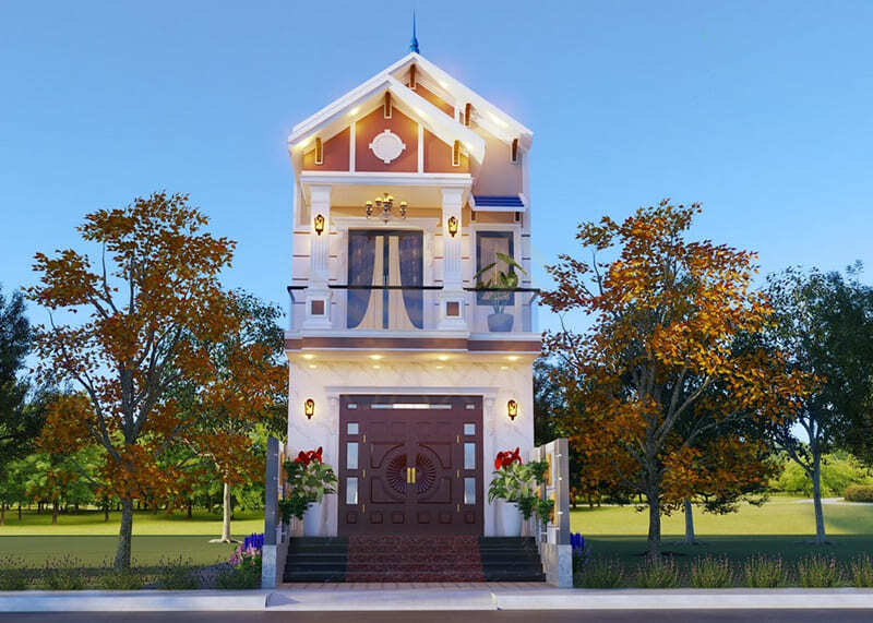 Những yếu tố gây ảnh hưởng đến giá thành khi xây dựng nhà phố 2 tầng mái Thái