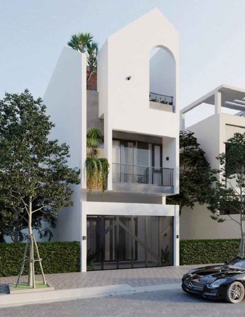 Thiết kế xây dựng nhà phố 2 tầng 7x15m