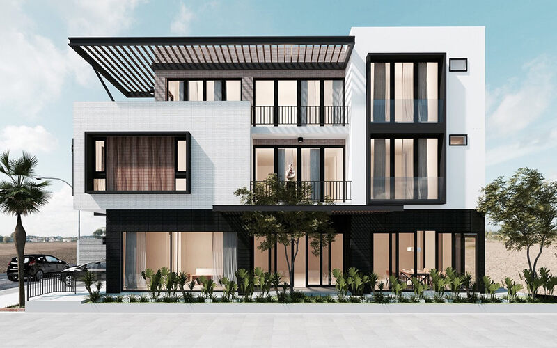 Thiết kế phong cách hiện đại thời thượng biệt thự 3 tầng