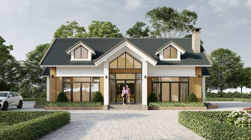 Mái Thái được thiết kế đặc biệt để chống nóng và thoát nước mưa hiệu quả
