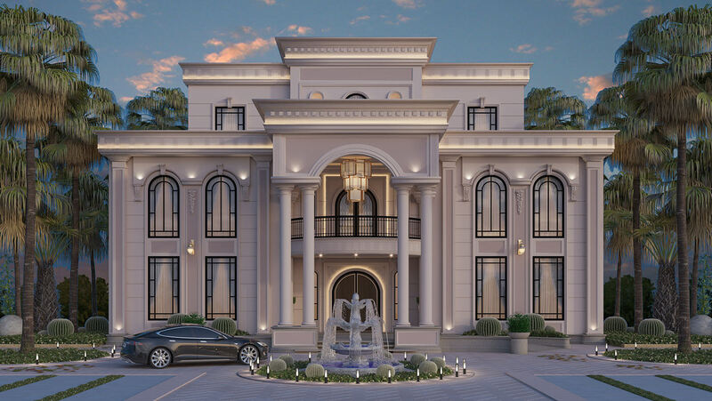 Thiết kế kiến trúc biệt thự 3 tầng đẹp phong cách châu Âu