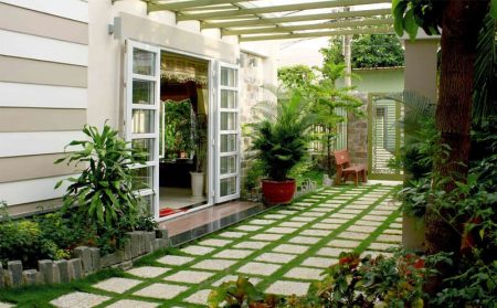100+ mẫu thiết kế sân trước nhà phố đẹp 2023