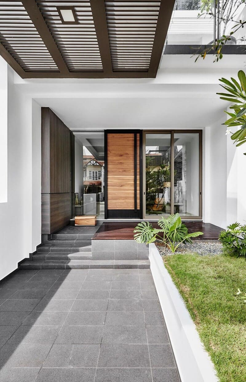 Mẫu thiết kế sân trước cho nhà phố
