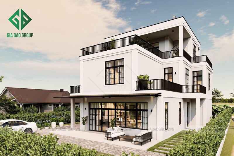 Biệt thự 2 tầng hiện đại