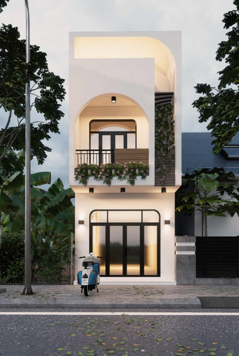 Nhà phố 2 tầng hiện đại đẹp