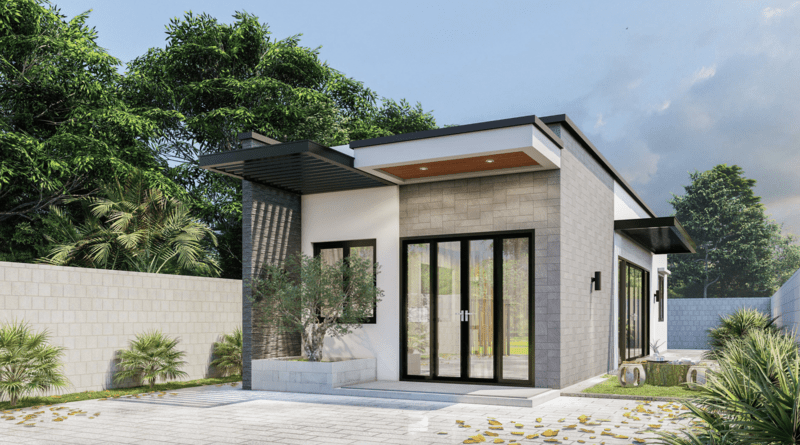 Mẫu nhà cấp 4 hiện đại đẹp thi công nhanh chóng