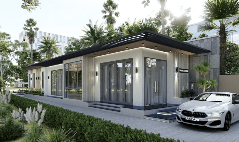 Thiết kế nhà hiện đại độc đáo với chi phí rẻ