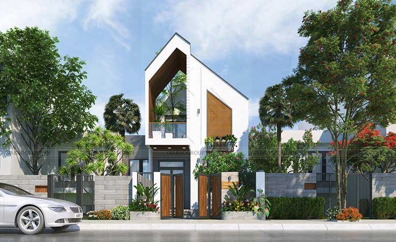 Hình ảnh thiết kế biệt thự 2 tầng hiện đại