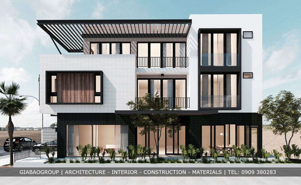 Thiết kế thi công biệt thự quy mô 1 trệt 1 lầu tiết kiệm chi phí